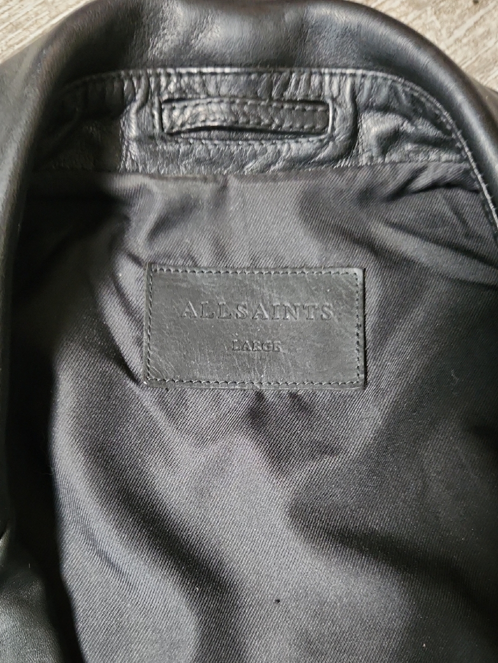 AllSaints Wick Leather Biker Jacket - Picture 6 of 12